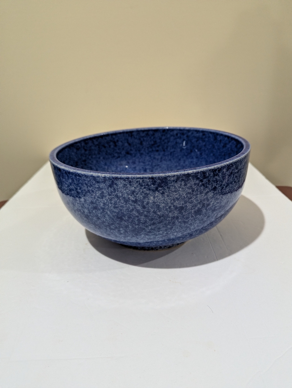 Coeche Blue Sturdy  Thick Ceramic Decorative Bowl - Home Art. 10" D X 5" H